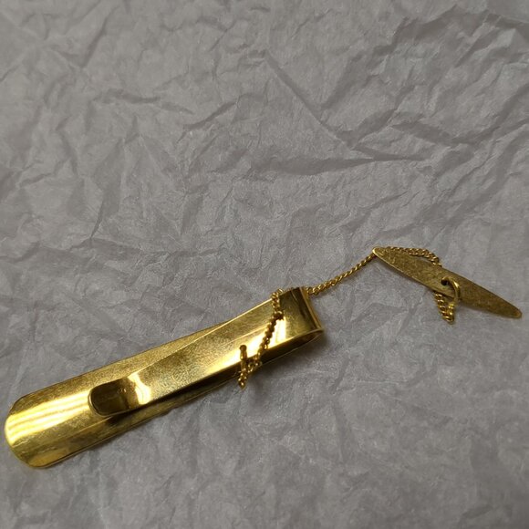 Vintage Gold-Tone Tie Clip - Picture 3 of 5